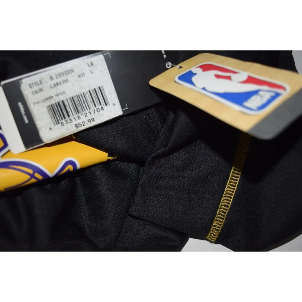 Adidas NBA Los Angeles Lakers Black Pullover Hoodie Youth Size L 7